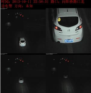 城市卡口抓拍現場