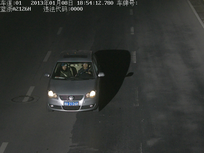 浙江杭州城市道路卡口抓拍