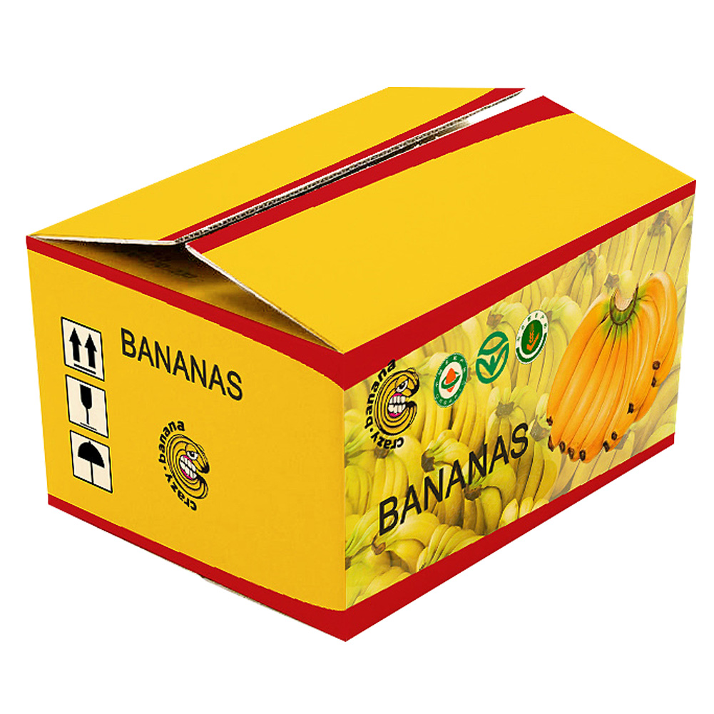 香蕉纸箱_香蕉纸箱包装设计_香蕉运输包装纸箱设计_水果包装纸箱_水果