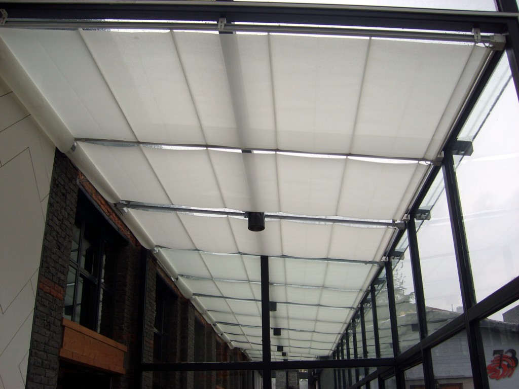 手動折疊天棚簾