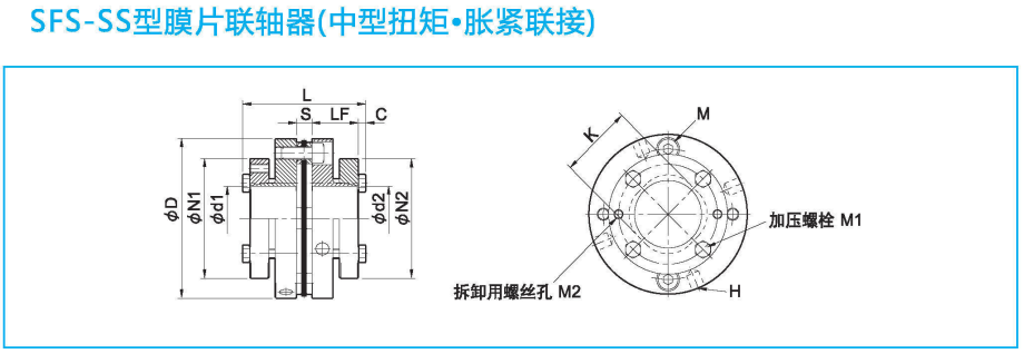 SFS-SS型膜片聯(lián)軸器