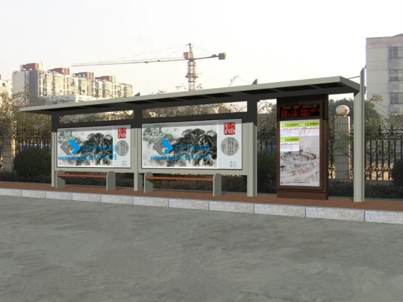 公交候車亭換新面貌