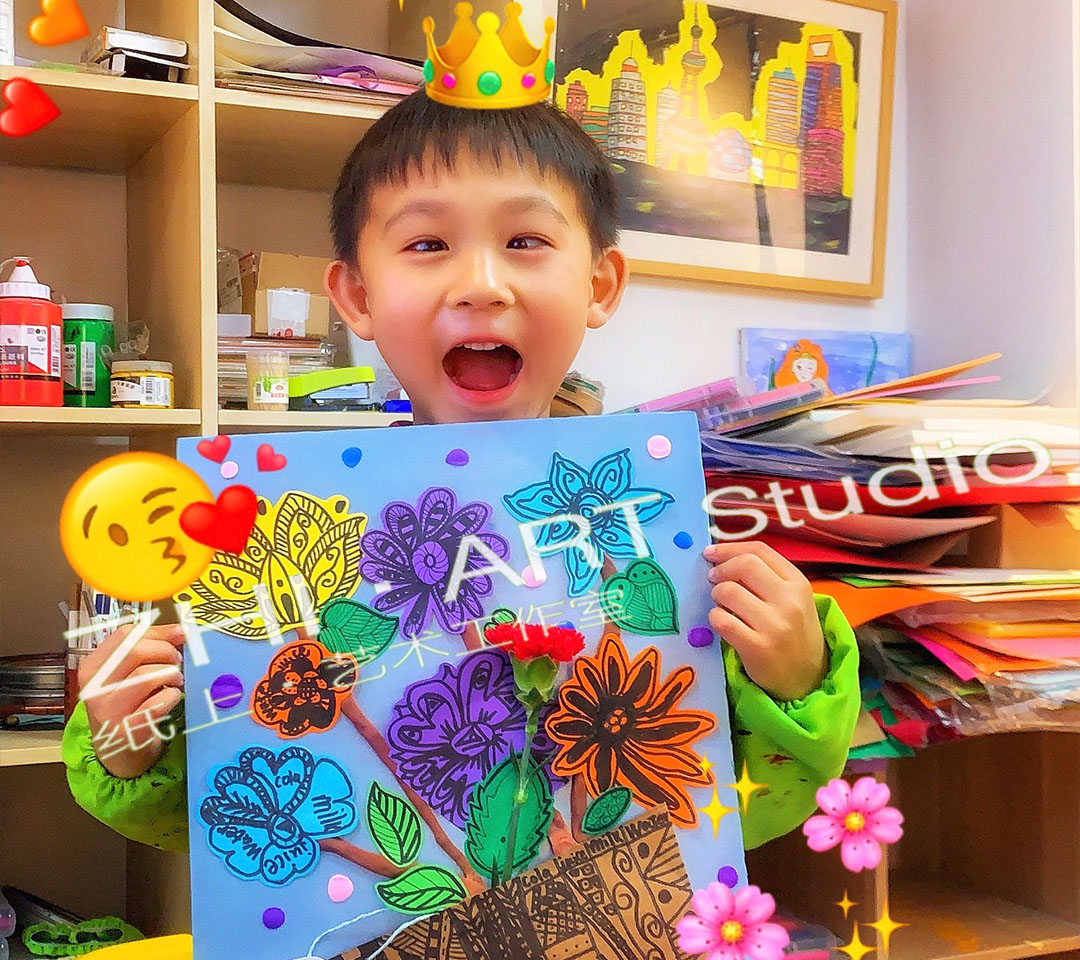 紙上藝術工作室兒童綜合創意課程展示