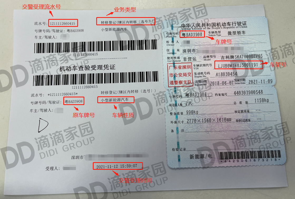 車輛過(guò)戶流水