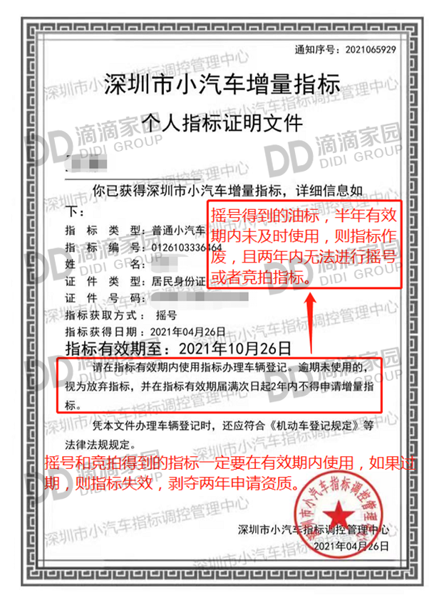 搖號指標書