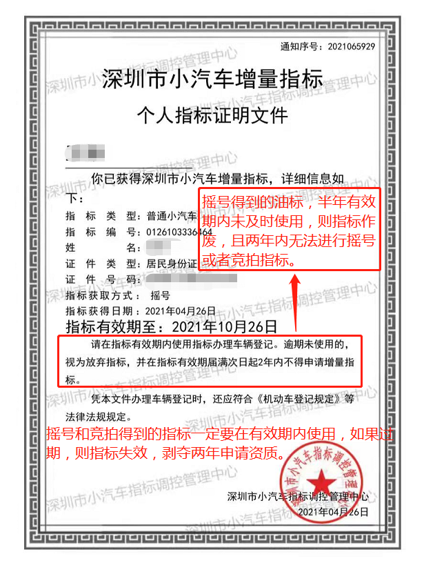 深圳市小汽車(chē)指標(biāo)
