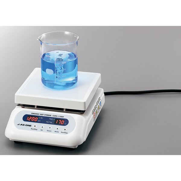 日本进口ASONE亚速旺陶瓷加热磁力搅拌机数码式CHPS-250DF