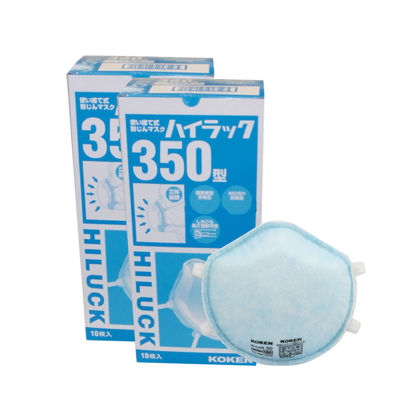 日本KOKEN兴研Hi-luck350防尘防雾霾粉尘花粉PM2.5口罩