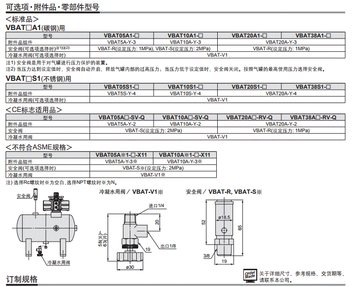 SMC增壓閥氣罐VBAT系列VBAT38A-RV-Q