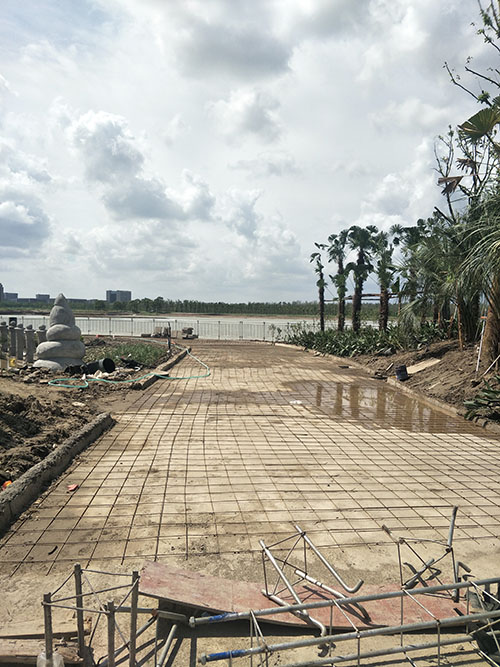 坤遠—杞青路藝術壓模路面
