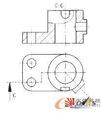 solidworks工程图中旋转局部剖视图的表达方法