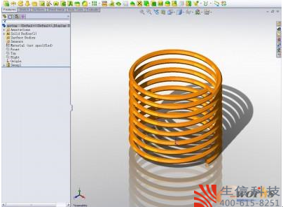 使用solidworks简单画弹簧的方法-苏州生信科技