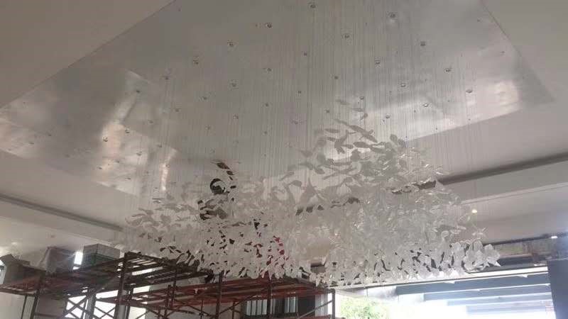 江門花園售樓部燈飾安裝工程