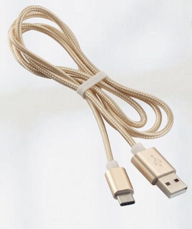 USB AM TO Type-C 2.0外编织网铝合金装配线