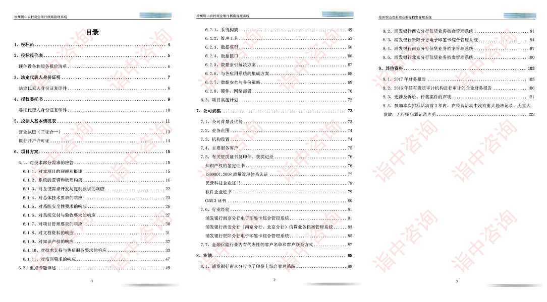 軟件采購類標(biāo)書案例——詣中咨詢（專業(yè)標(biāo)書制作公司）