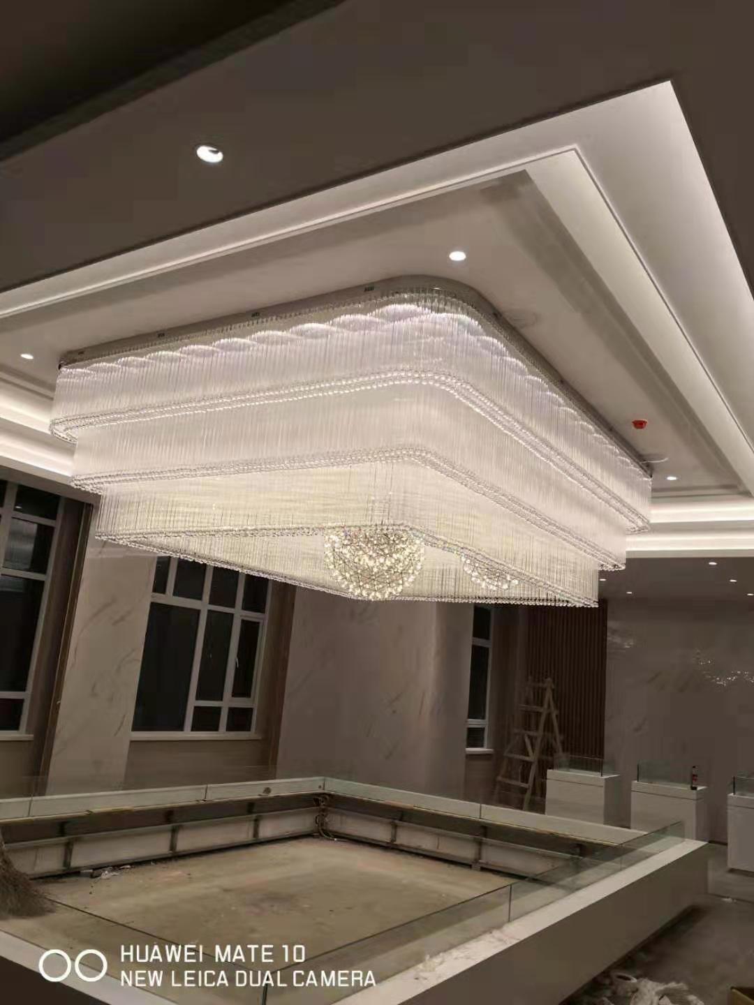 浙江嘉新善縣售樓部非標(biāo)工程燈具