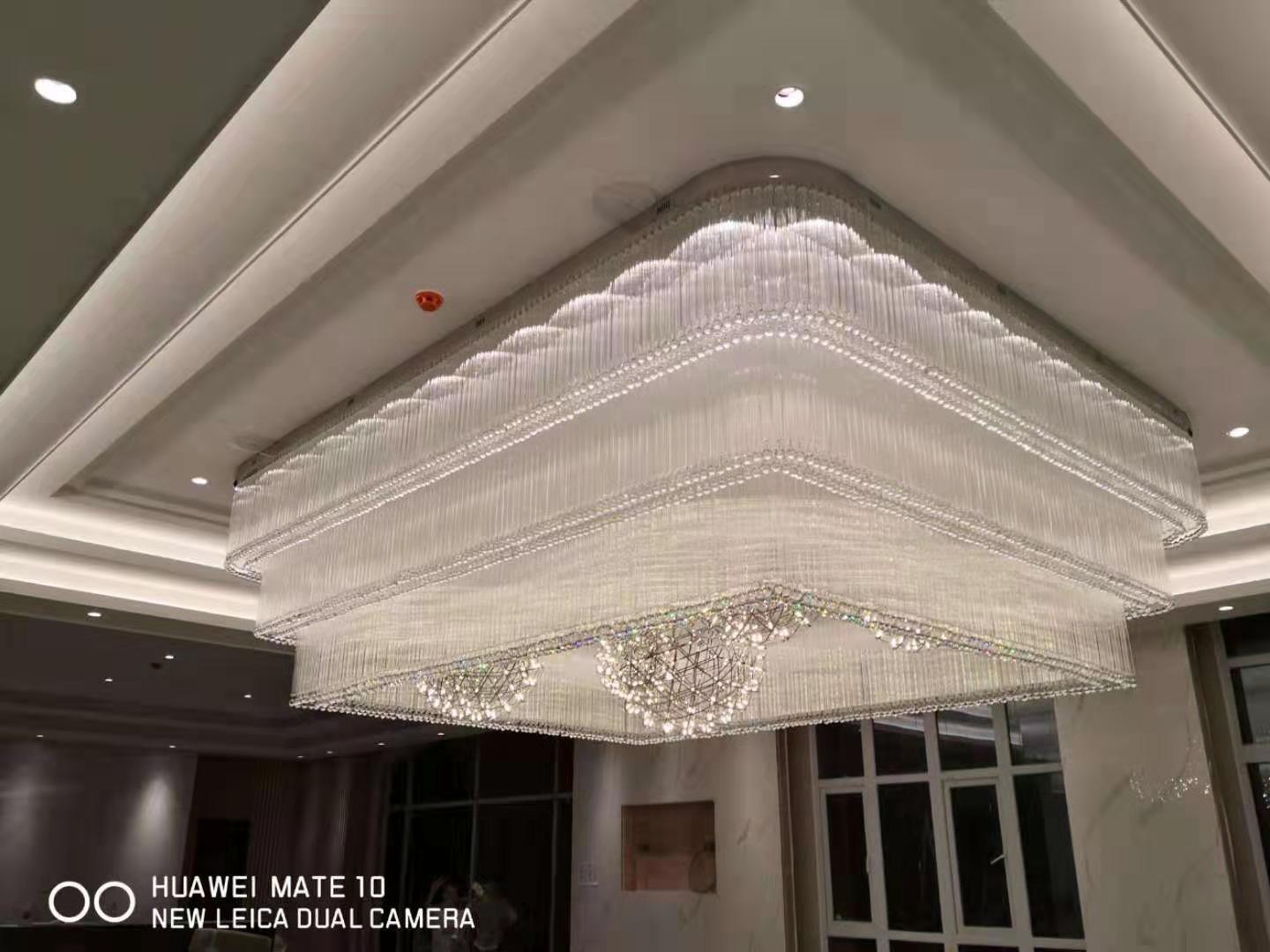 浙江嘉新善縣售樓部非標(biāo)工程燈具