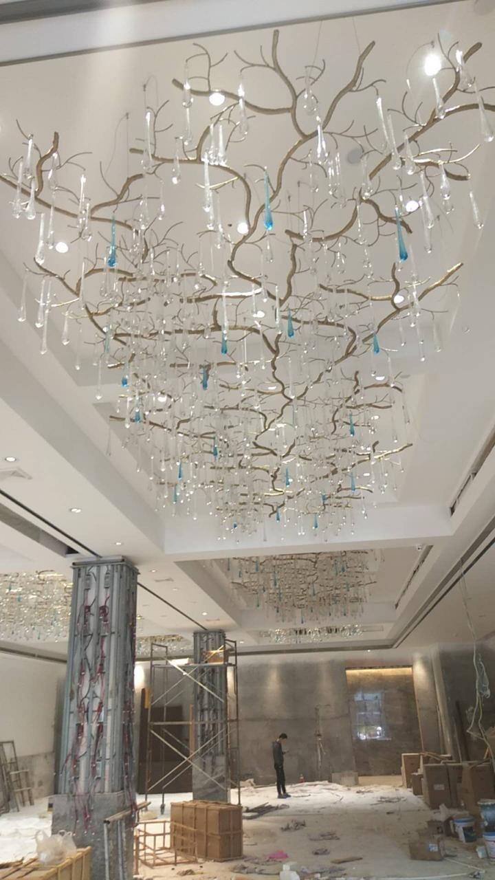 浙江嘉新善縣售樓部非標(biāo)工程燈具