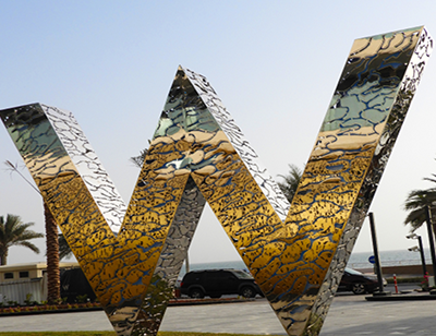 不銹鋼酒店雕塑