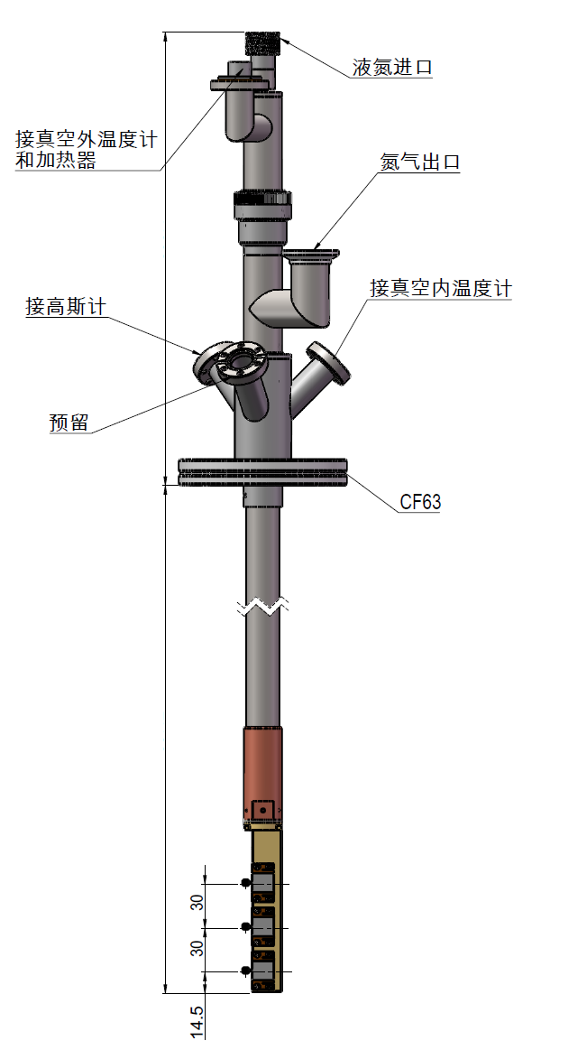 極低暗電流變溫樣品架結(jié)構(gòu)圖 極低暗電流變溫樣品架結(jié)構(gòu)圖