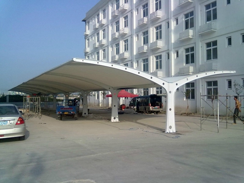 武汉双边膜结构汽车停车棚​