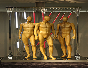 BST015 不銹鋼櫥窗展示道具