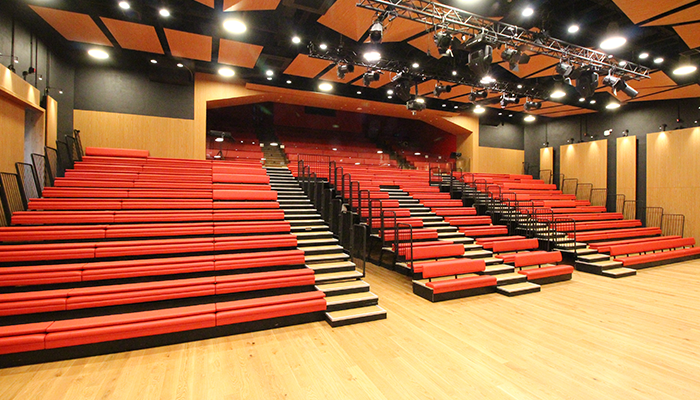 伸縮看臺-艾可軟包條凳