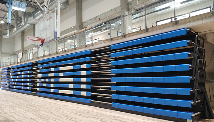 伸縮看臺-艾可塑膠條凳