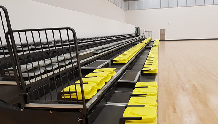 伸縮看臺-美樂迪塑膠座椅