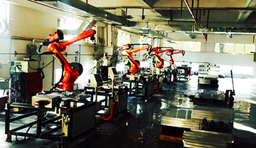 絲網鋁框焊接機器人工作站