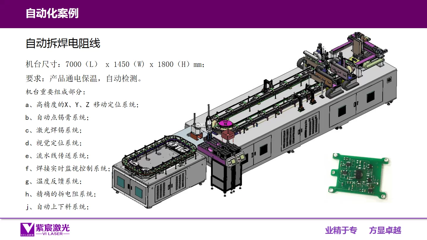 大型激光自動拆焊電阻線設(shè)備