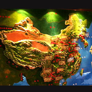 中國地圖模型