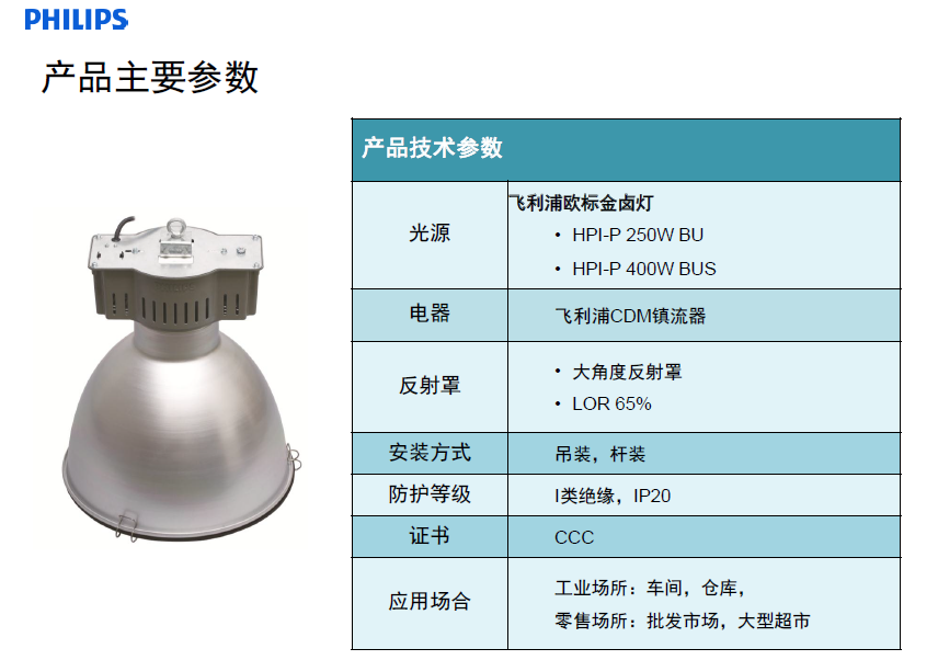 飛利浦HPK038 高天棚燈