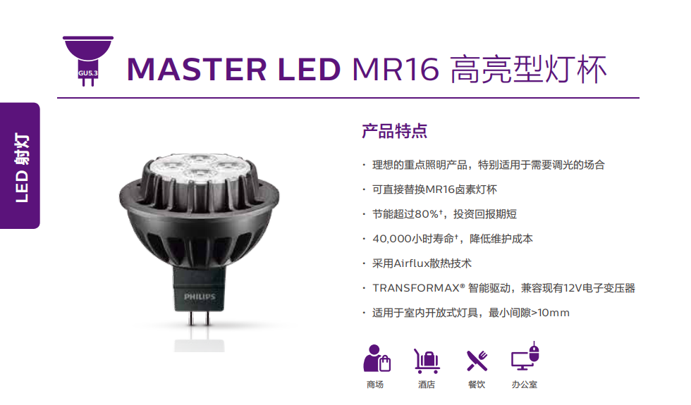 飛利浦MASTER LED MR16 高亮型燈杯