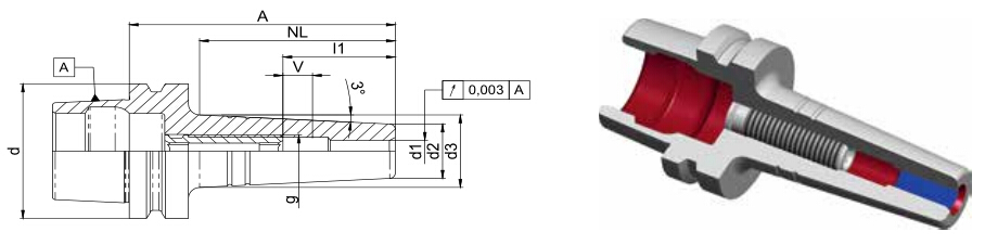 Diebold HSK ShrinkFit卡盤(pán)72.556.501.010