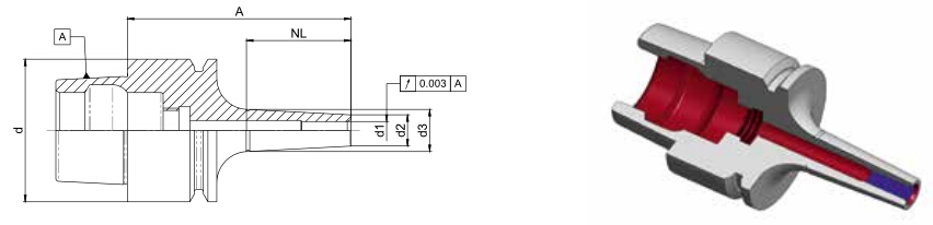 Diebold HSK ShrinkFit刀柄72.563.503.010