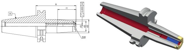 德國Diebold JetSleeve2.0 SK40高性能端面環噴熱縮刀柄