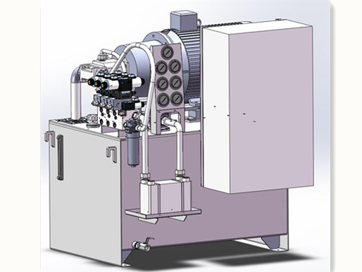 液壓系統(tǒng)3D設(shè)計(jì)