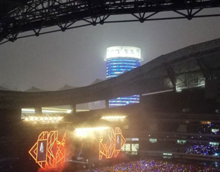 上海八萬(wàn)人體育場(chǎng)張惠妹演唱會(huì)使用GIS