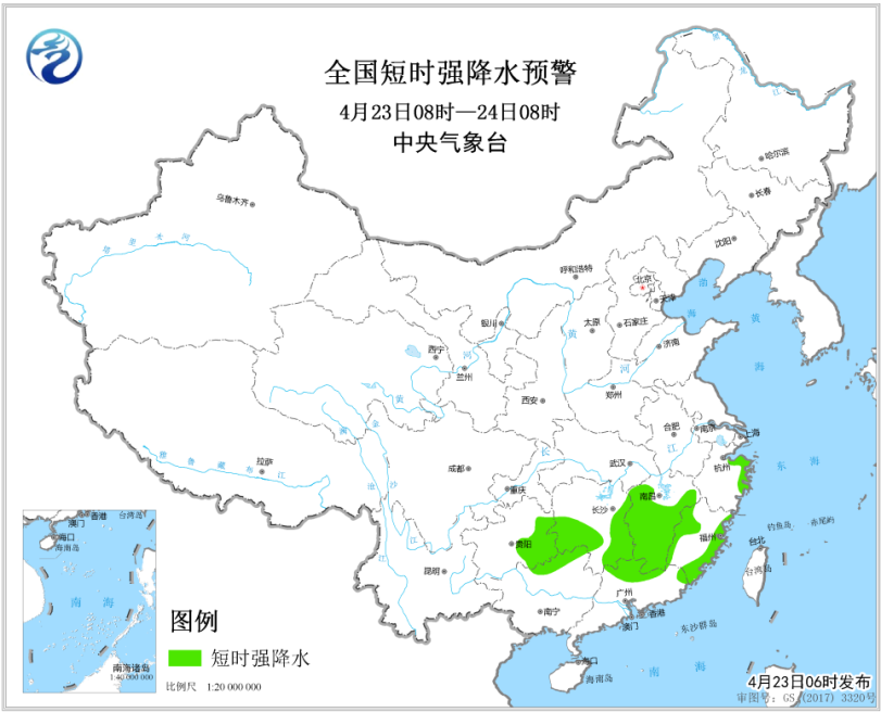 全國雷暴大風(fēng)或冰雹預(yù)警