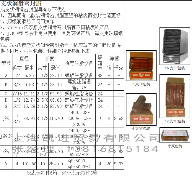 沃泰斯VAL-TEX 潤滑密封脂_必威体育登录
