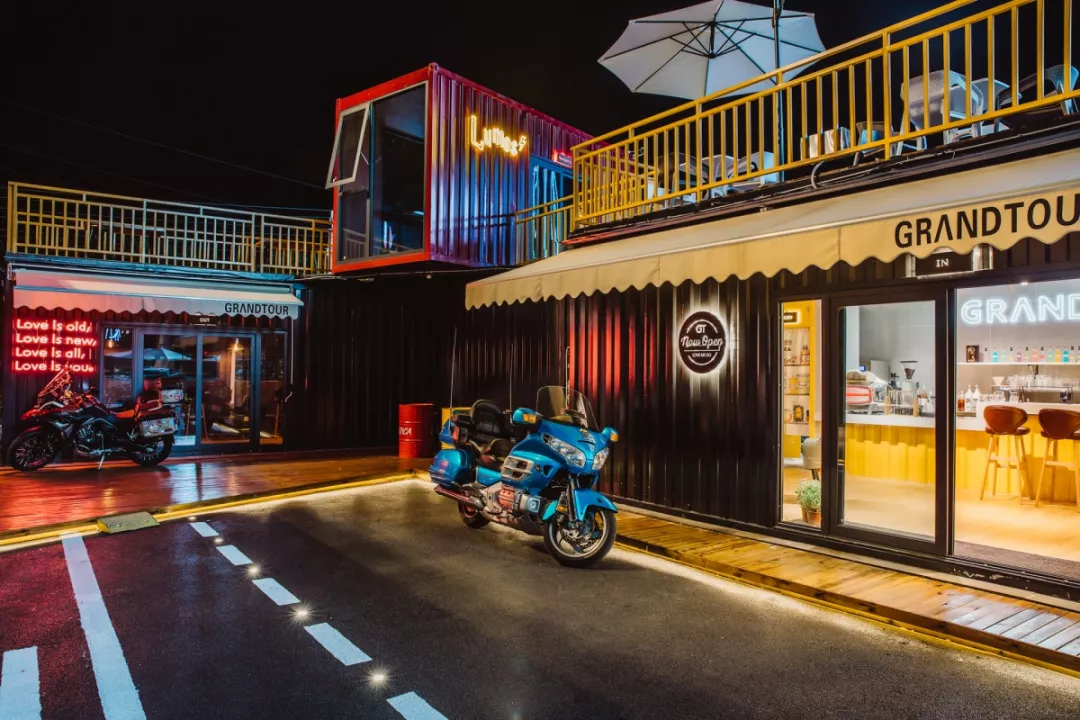 集装箱商业 | 机车风创意集装箱咖啡馆-gt旅程餐吧_上海集装客