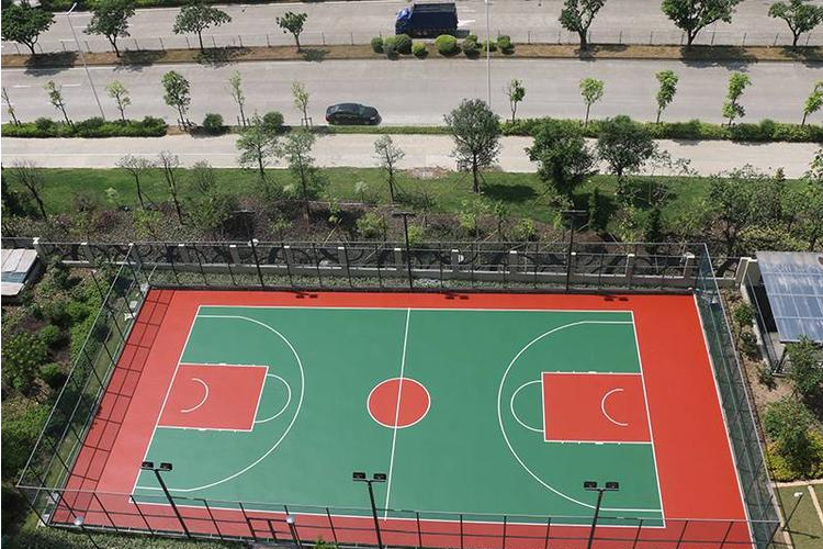 上海塑胶篮球场施工步骤与防滑性能