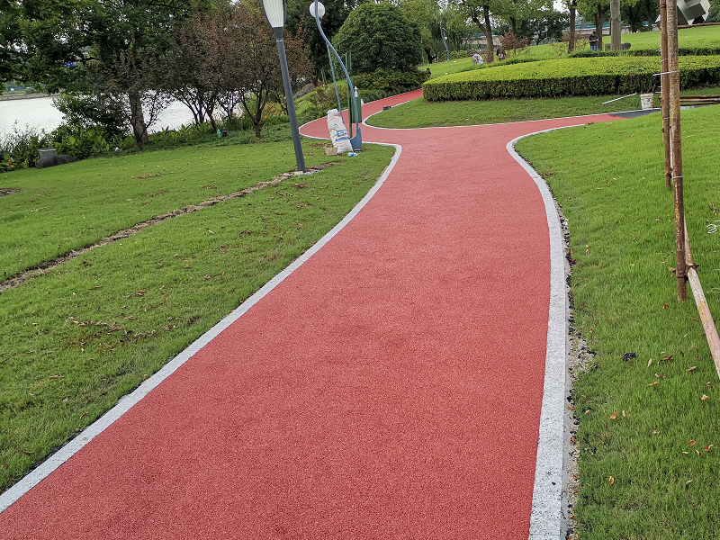 健身塑胶步道公园活动广场路面施工