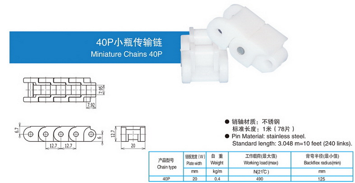  40p小瓶傳輸鏈