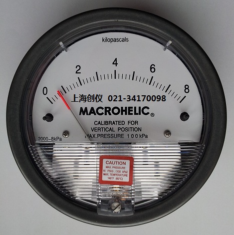 壓表表 MACROHELIC 2000-8KPA機(jī)械差壓表
