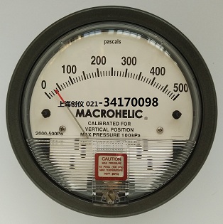壓差表 2000-500PA MACROHELIC壓差表