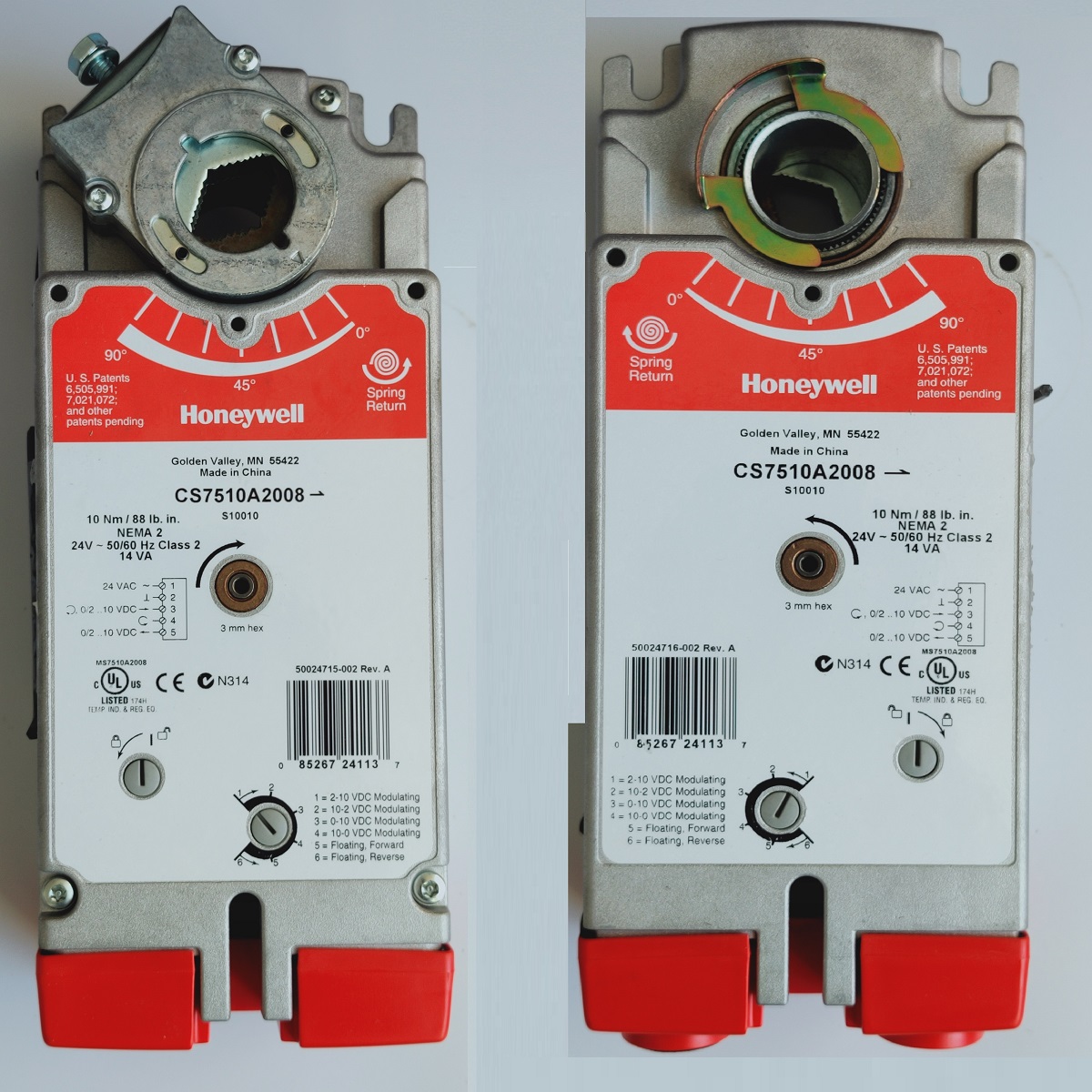 霍尼韋爾CS4105A1002 CS4110A1200 CS7510A2008電動風閥執行器