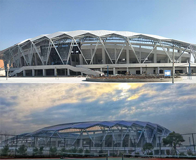 山东枣庄峄城体育中心应用案例