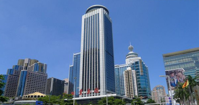 筒體結構建筑-深圳國際貿易中心